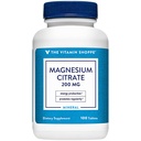 Citrate de magnésium 200mg Comprimés, supplément de magnésium comme citrate pour la relaxation musculaire – soutient la fonction nerveuse, cardiaque et musculaire – stimule la production d'énergie (100 comprimés) par le magasin de vitamines