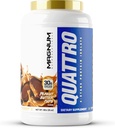 Magnum Nutraceuticals Quattro Whey Protéine Poudre, Coupe de beurre d'arachide 2lb – Mélange isolat de protéines premium pour la croissance et la récupération musculaire