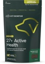 VetriScience 27+ Active Health Chews, Canine Plus Daily Multivitamin for Puppies and Adult Dogs, Balanced Vitamins, Minerals & Antioxidants, Health and Wellness Support, Veggie, 30 Count