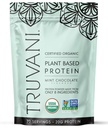 Truvani Vegan Powder Protéines de pois 20g Protéines organiques à base de plantes Keto , sans gluten et sans lait , faible teneur en glucides Pas de sucre ajouté Chocolat menthe 20 portions