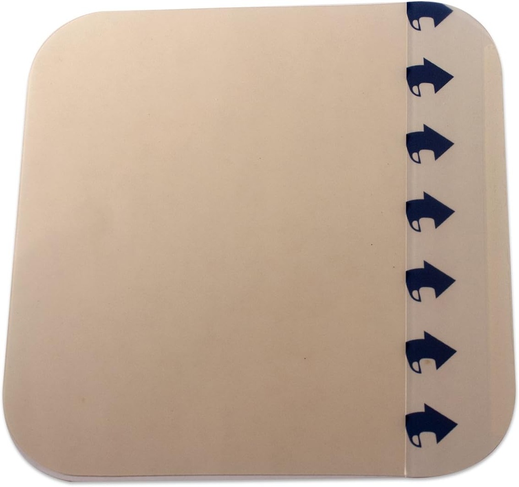 Dynarex DynaDerm Habillages hydrocolloïdes, pansements d'humidité stérile pour plaies, 6" x 6", extra mince et sans latex, Expédiés dans des palettes Peel-Down, 1 boîte de 5 dressings