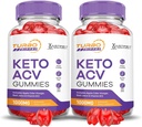 Justified Laboratories (2 Pack Turbo Ripped Keto ACV Advanced Formula 1000MG Keto Apple Cider Vinegar Formulated with Pomegranate Beet Juice Powder B12 Vegan Non GMO 120 Gummies