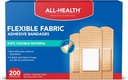 All Health Adhesive Fabric Bandages, 200 Count Tailles assorties.