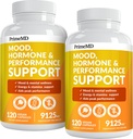 Capsules de racines de maca péruviennes 19-en-1 - 9125 mg Ashwagandha Suppléments avec Maca Fenugreek & Ginseng (120 Capsules), boîte de 2