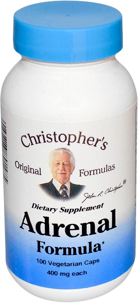Formules adrénales du Dr Christopher - 400 mg - 100 capsules