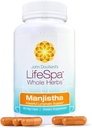 LifeSpa Herbes entières Manjistha Capsules de nettoyage du foie de Végétalienne Multivitamine de Lymphatique et Detox de foie de 90 Capsules 400mg