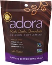 Adora Supplément Calcium Adora, 500mg, Chocolat Noir 30 disques (Quantité de 4)