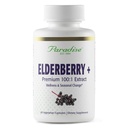 Herbes paradisiaques Elderberry avec extrait de zinc, soutient les défenses naturelles du corps, Super Potent, Ultra Pure, végétalien, non OGM, sans gluten, 60 capsules végétariennes