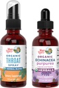 MaryRuth Organics Throat Spray (Unflavored) & Echinacea Purpurea Drops (en anglais seulement) USDA Organic, Clean Label Project Vérified®.