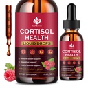 (2 Pack) Cortisol gouttes liquides pour les femmes - Cortisol équilibré, Hormone Balance Support, Cortisol suppléments pour les femmes avec complexe de magnésium, Rhodiola Rosea, Ashwagandha, sans sucre, 1 Fl Oz