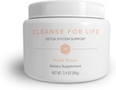 Isagenix Cleanse for Life - Supplément en poudre pour nettoyer les boissons sans laxatifs ou diurétiques - Soutien au métabolisme avec vitamine B12 et niacine -Peach Mango -3.4 Oz (16 portions)