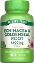 Nature's Truth Echinacea Capsules de seaux d'or de 1400mg.100 Comte.