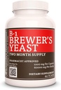 Remèdes Nutrition Vitamine B-1 avec Brewers Levure de 1 000 mg, 60 Capsules végétaliennes Complément alimentaire