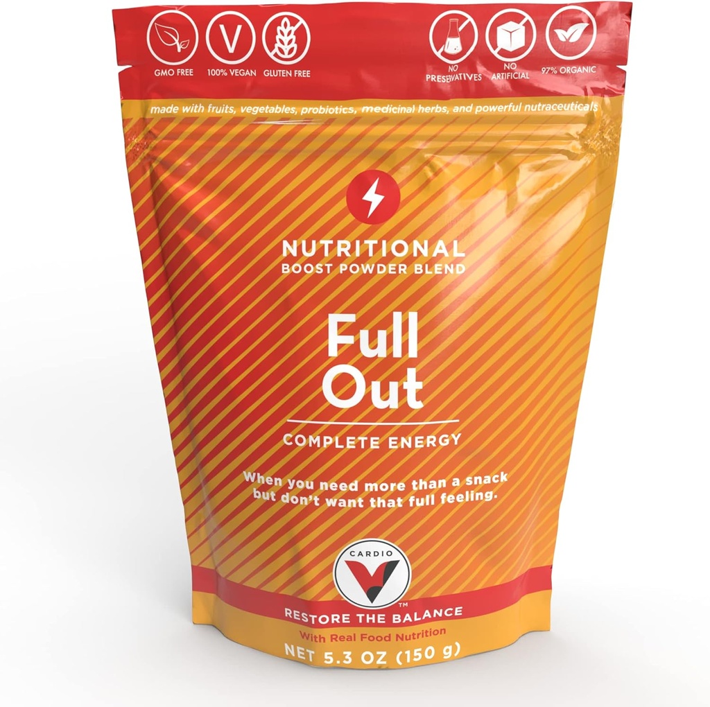FullOut - 30 Servings Nutrient-Packed Daily boosts for Jitter-Free Sustainable Energy Improve Overall Body Performance and Endurance Boosts Overall Health and Immunity