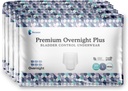 Parce que les sous-vêtements unisexe Premium Overnight Plus Tir Up - Protection contre les fuites de nuit extrêmement absorbante, douce et confortable - Blanc, XX-Large - Absorbe 6 tasses - 10 Compte