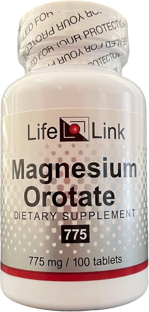 L'orotate de magnésium de LifeLink 775 mg x 100 comprimés