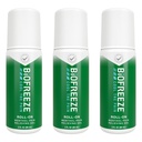 Biogelez Roll On Pain Relief pour le genou, le cou, la hanche, l'articulation, l'épaule et le simple mal de dos, Arthrite Pain Reliever, Soulagement musculaire douloureux, Roll On Menthol Gel 3 Fl Oz (paquet de 3)