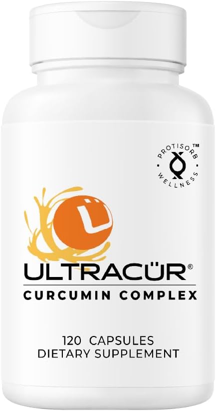 Supplément complexe de Curcumine UltraCur - Ultra Biodisponible Supplément de Curcumine Turmère à haute absorption pour le soutien des articulations, des muscles et du cerveau - Protisorb breveté pour l'absorption Premium – 120 Capsules