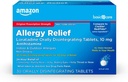 Soins de base Loratadine Désintégration orale des comprimés, 10 mg, Antihistaminique, Allergie, 24 heures de soulagement, 30 Compte