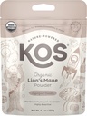 KOS Bio Lion's Mane Powder - Nootropic Superfood naturel pour soutenir Focus - Champignon fonctionnel végétalien, à base végétale, certifié USDA, non-OGM, sans soja et sans gluten - 35 portions Sac