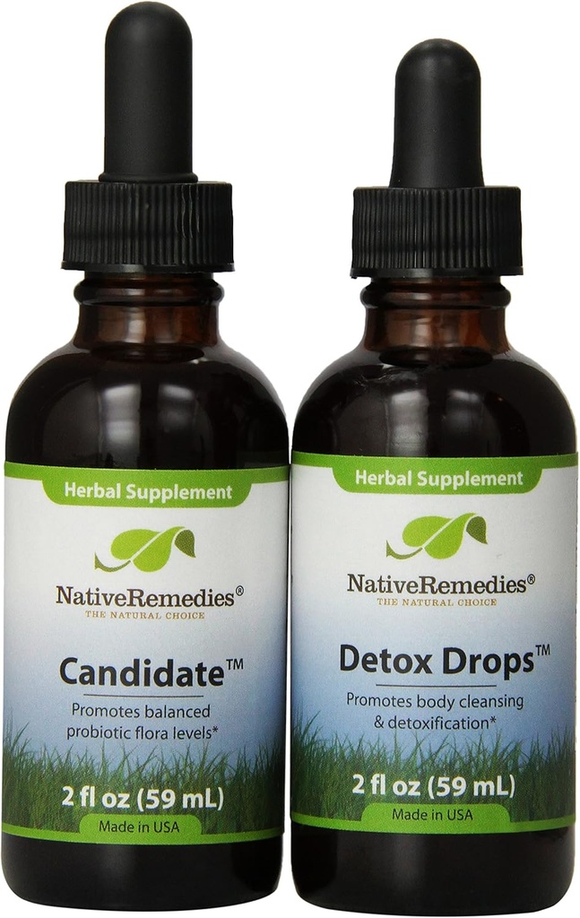 Native Remedies Candidate and Detox Drops ComboPack