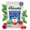 Ricola Max Swiss Cherry Throat Care Large Bag -Toux Suppressant gouttes -Centre de liquide double action -Apaisante longue durée - 34 Compte (paquet de 1)