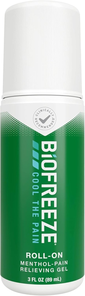 Biogel Gel de soulagement de la douleur, Arthrite Pain Reliver, Knee & Lower Back Pain Relief, Soulagement musculaire douloureux, Soulagement de la douleur au cou, Pharmaciste recommandé, ASF admissible, 3 FL OZ Gel de ménthol Biogel