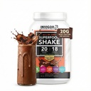 INVIGOR8 Superfood Herbe Foie Protein Isolate Shake Chocolat Brownie Remplacement sans gluten et sans OGM avec probiotiques et oméga 3 (645g)