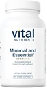 Nutriments vitaux Multivitamine minimale et essentielle : Végétarien 1 par jour Supplément multivitamine, minéral, et antioxydant*