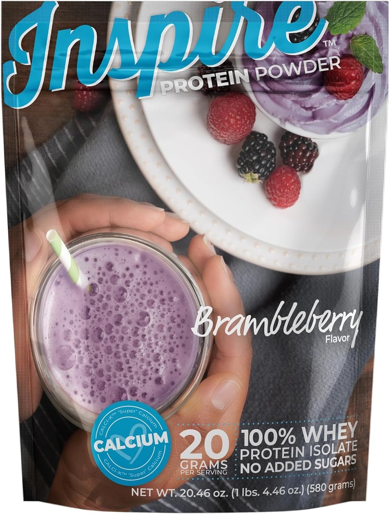Bariatric Manger Inspirer Bramble-Berry 20g Whey Protéine en poudre isolée avec du calcium