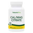 NaturesPlus Citrate de Cal/Mag - 90 Capsules végétariennes - 500 mg de calcium, 250 mg de magnésium - 30 portions