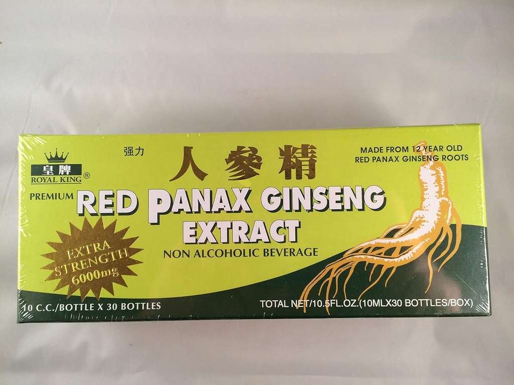 Roi royal - Extrait de ginseng de Panax rouge 6000mg (30 flacons X 10ml) - 2 boîtes