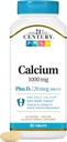 Tablettes de calcium plus D du 21e siècle, 1000 mg, 90 Nombre