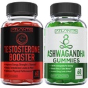 Atlantis Nutrition Testostérone Booster 2-Pack (120 Gummies) + Ashwagandha 60 Gummies