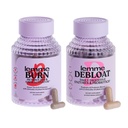 Lemme Burn & Debloat Capsule Bundle - Métabolisme et Fat Burning + Capsules Debloat pour Bloating & Gas Relief, Probiotiques et Prébiotiques - Sans gluten, Non-OGM - 60 Ct. Chaque