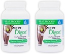 SuperDigest (2 Pack) Meilleur procédé Alkaline — Multi-Enzymes Soutien digestif — Enzymes digestifs avec Alfalfa, Papain et Bromelain (Végétarien Friendly)