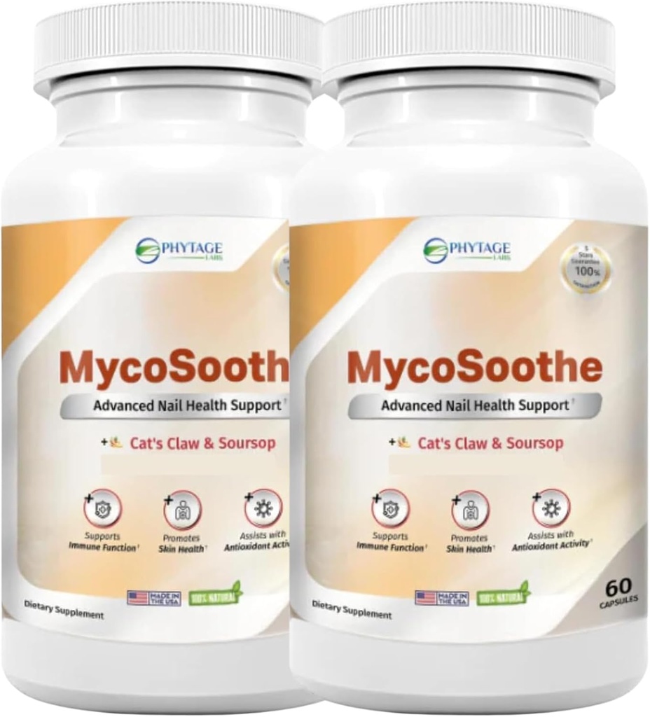 MycoSoothe Advanced Hair, Skin, Nail & Immunity Support Formula - 2 Pack