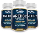 Doctor Formulé AREDS 2 Plus Vitamines oculaires avec Zeaxanthin Plus Lutéine - Extrait de bilberry et de graines de raisin - Macular Health Formula - 60 capsules de supplément oculaire