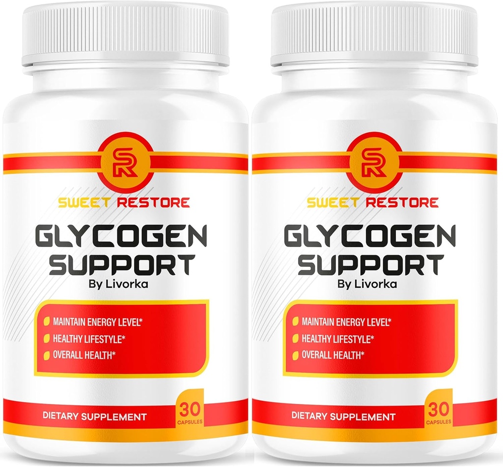 LIVORKA (2 Pack Sweet Restore Glycogen Support, Sweet Restore Glycogen Support Capsules, Sweet Restore Joint Support Supplément Pills, 60 Capsules pendant 2 mois