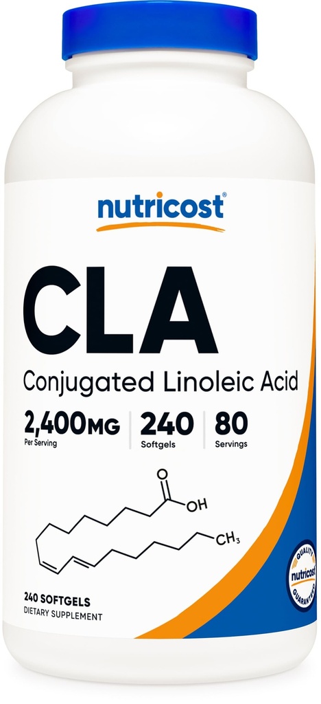 Nutricost CLA (acide linoléique conjugué) 800mg, 240 Softgels