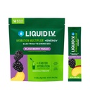 Liquid I.V.® Hydration Multiplier+Energy | Blackberry-Peach | Electrolyte Powder Drink Mix | 3 Pack (42 Servings)