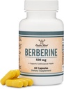 Supplément Berberine 500mg, 60 Capsules (Troisième partie testée, non-OGM, sans gluten, sans végétalien) Activateur AMPK - Berberine HCL pour la santé cardiovasculaire par double bois