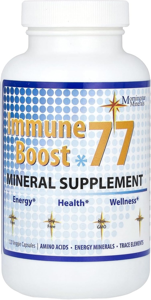 Morningstar Minerals Immune Boost 77, 120 Capsules de Veggie