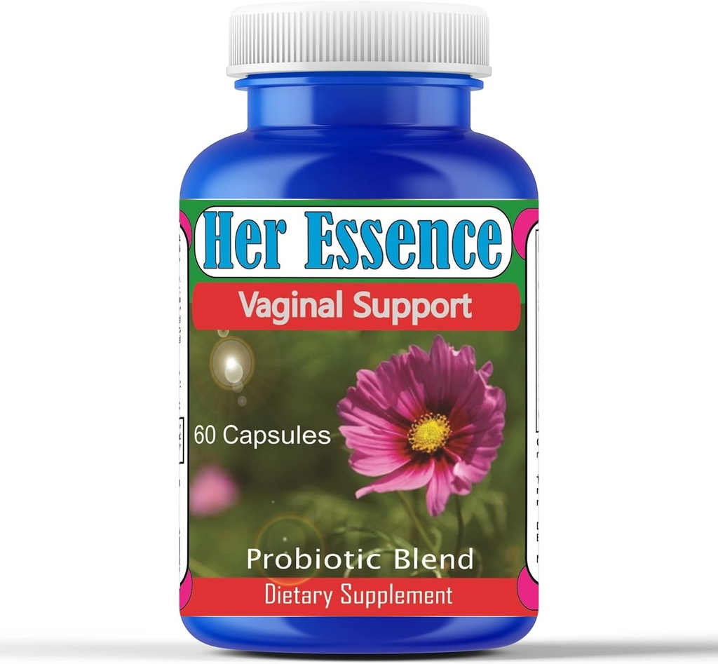 Her Essence Womens Probiotic for Gut Health, Prebiotics and Probiotics for Women Digestive Health & pH Balance, Immune Support and Gut Health, Flora Balance, Gluten & Soy Free, 60 Capsules