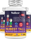 NuBest Tall Kids - Vitamines pour tout-petits et Vitamines pour les enfants de 2 à 9 ans - Soutenir la force osseuse, la santé globale et l'immunité - Formes animales - 270 comprimés de baies à croquer