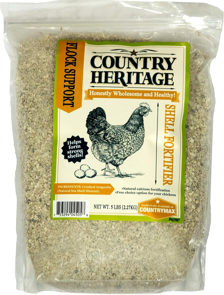Country Heritage Poulet oeuf coquille durcisseur supplément Calcium 5 livres