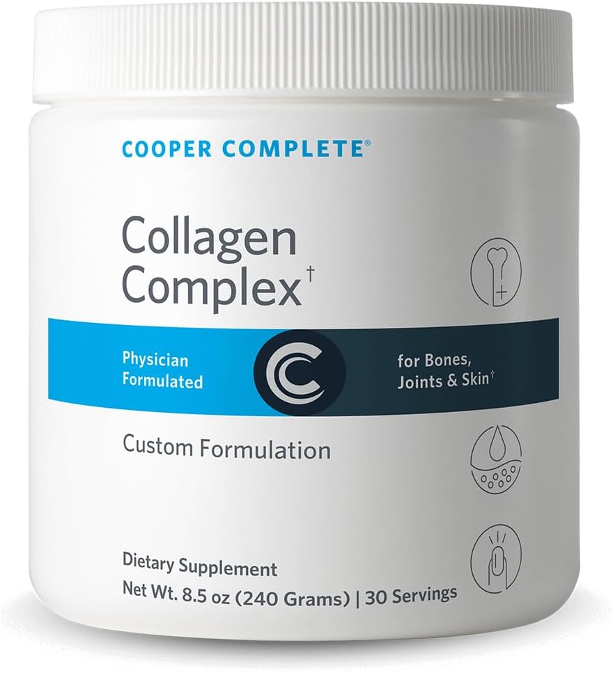 Cooper Complete Collagen Complex avec vitamine C, magnésium et acide hyaluronique. 30 Services