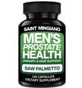 Supplément santé prostate pour hommes - 120 capsules de soutien prostate avancé pour les hommes avec Saw Palmetto, soutien de la fonction urinaire et de la santé des cheveux – 3 mois d'approvisionnement de suppléments