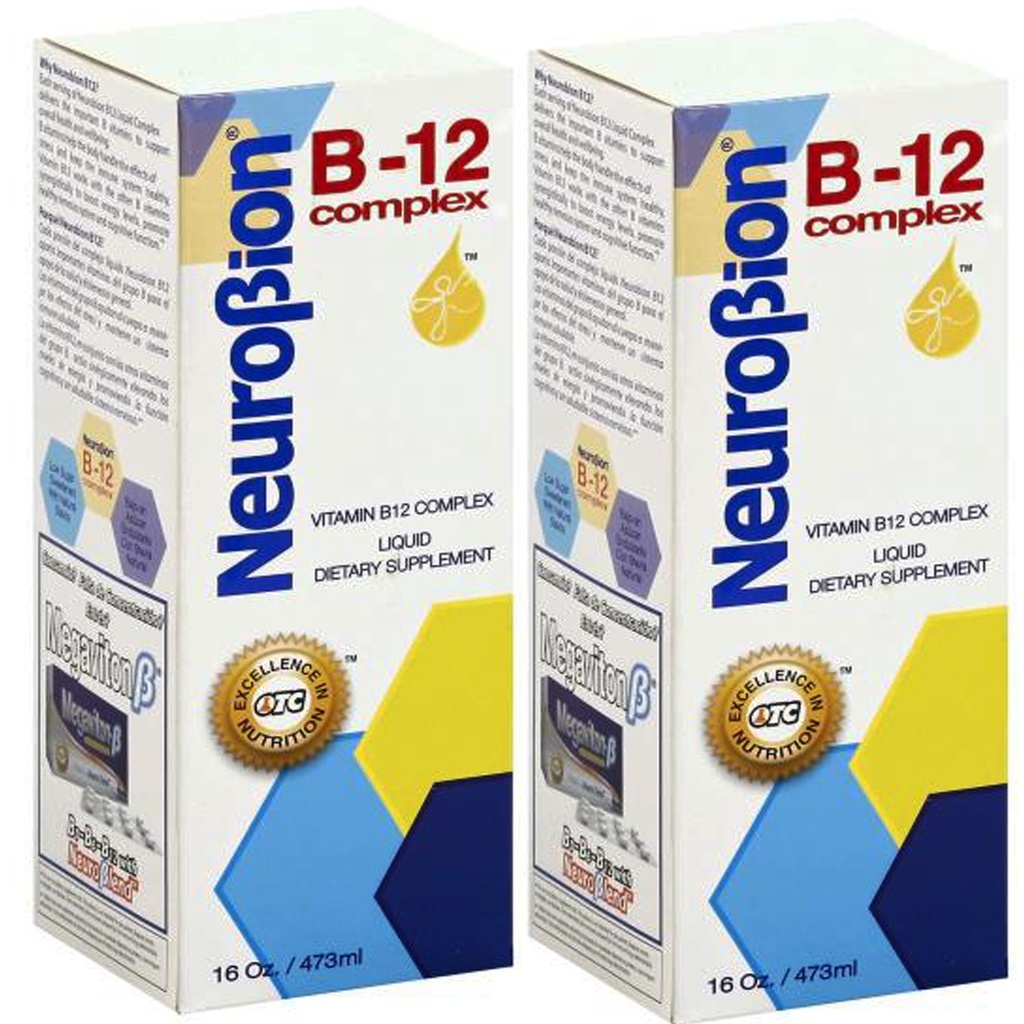 Neurobion Vitamine B12 Complexe 16 Oz Arôme à agrumes liquides 2 Pack