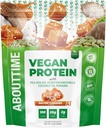 Au sujet du temps Poudre de protéine végétalienne 20g Caramel salé, ingrédients naturels, non-OGM, base végétale, sans gluten, sans soja, sans lait, 32 portions